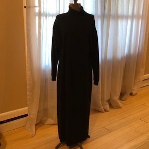 Coldwater Creek Maxi Black Sweater Dress